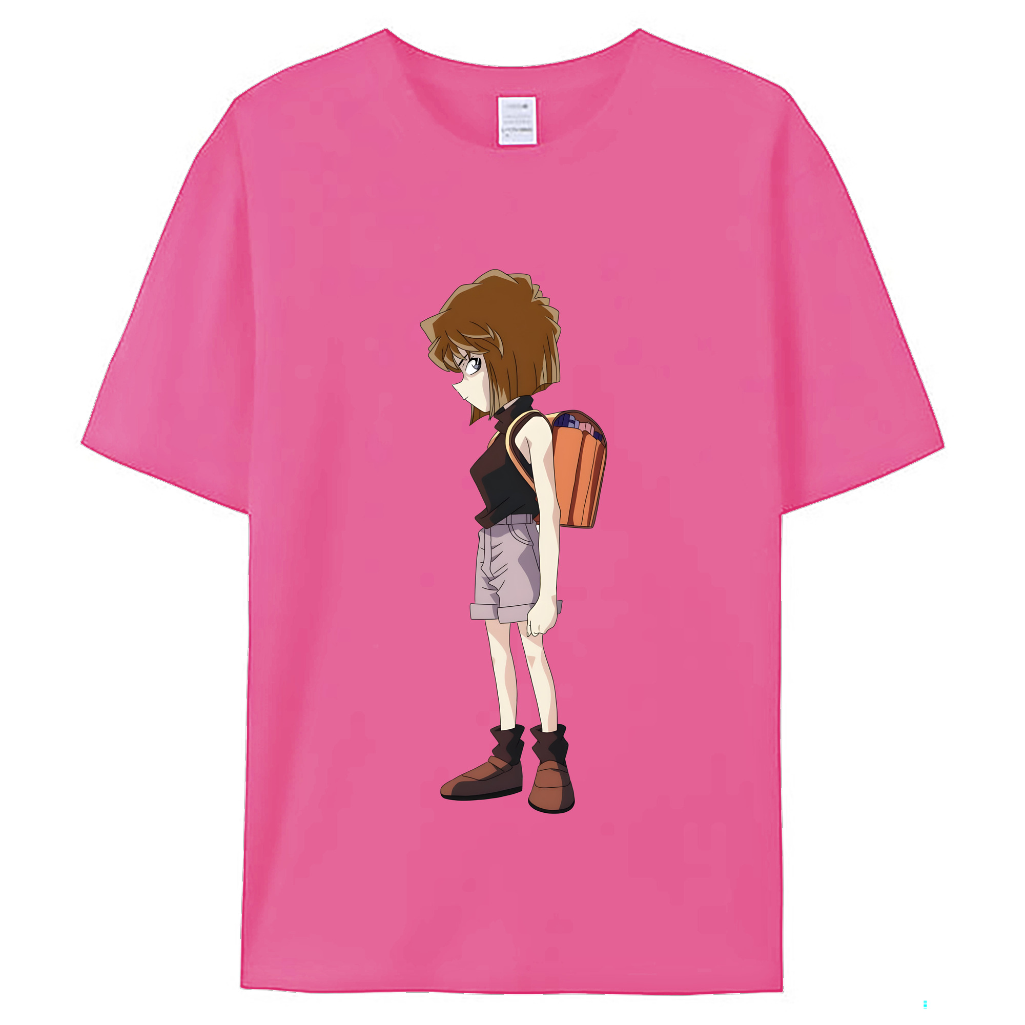 （画像用） 名探偵コナン 灰原 哀 はいばら あい Detective Conan Anita Hailey、Vi Graythorn Haibara Ai レディースカジュアルプリントTシャツ（綿100％）